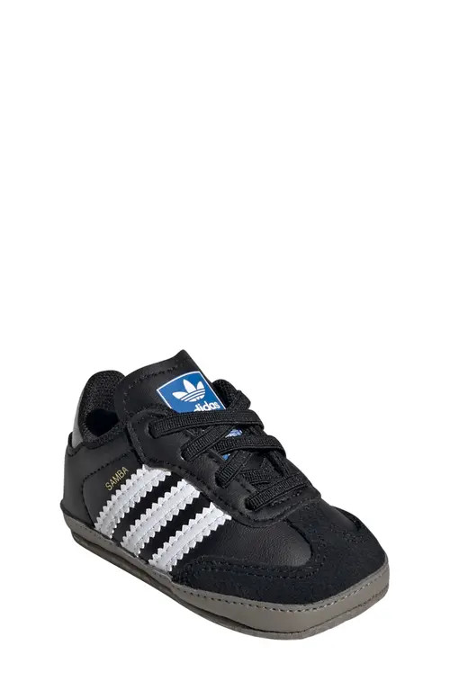 adidas Kids' Samba Crib Shoe in Cblack/ftw at Nordstrom, Size 5 | Nordstrom