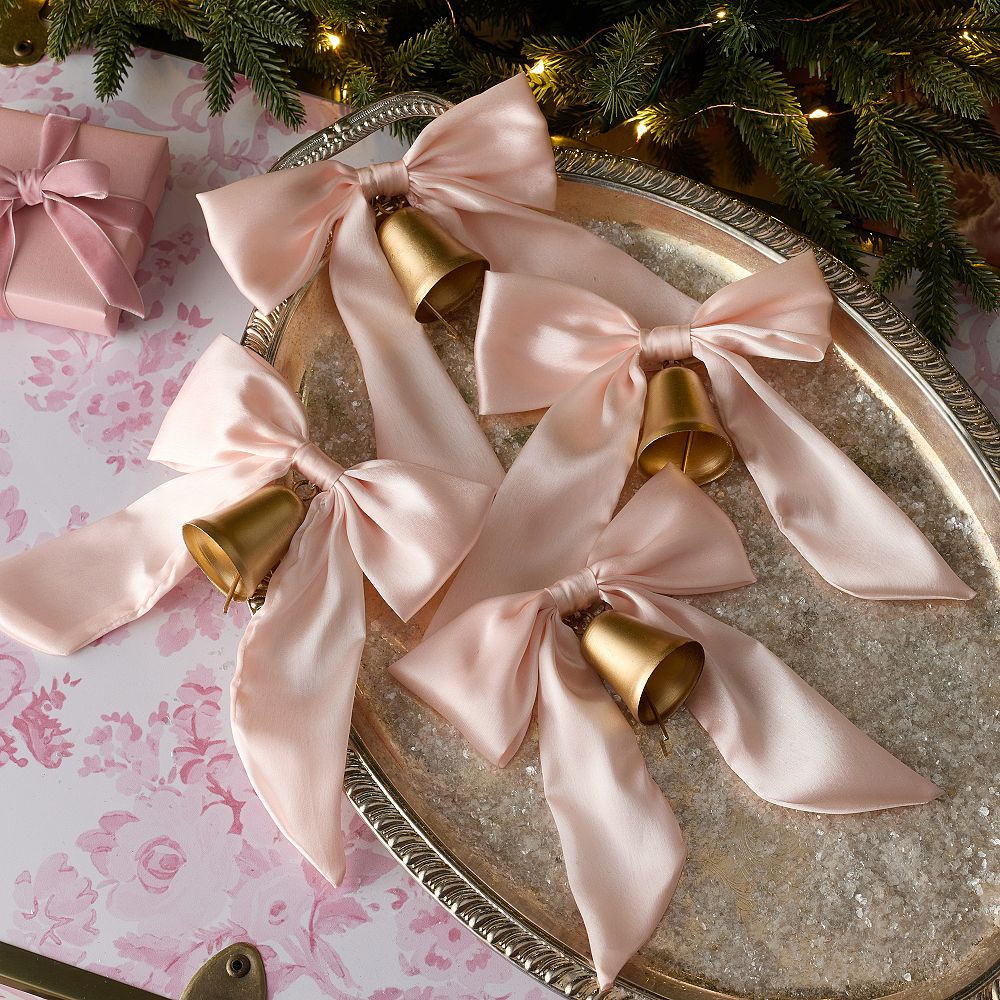 LoveShackFancy Bell Ornaments, Set of 4 | Pottery Barn Teen