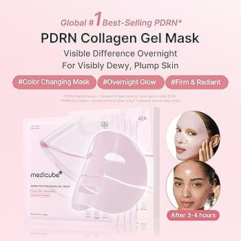 medicube Jelly Gel Mask with Salmon DNA PDRN Pink Collagen, 4EA | Amazon (US)