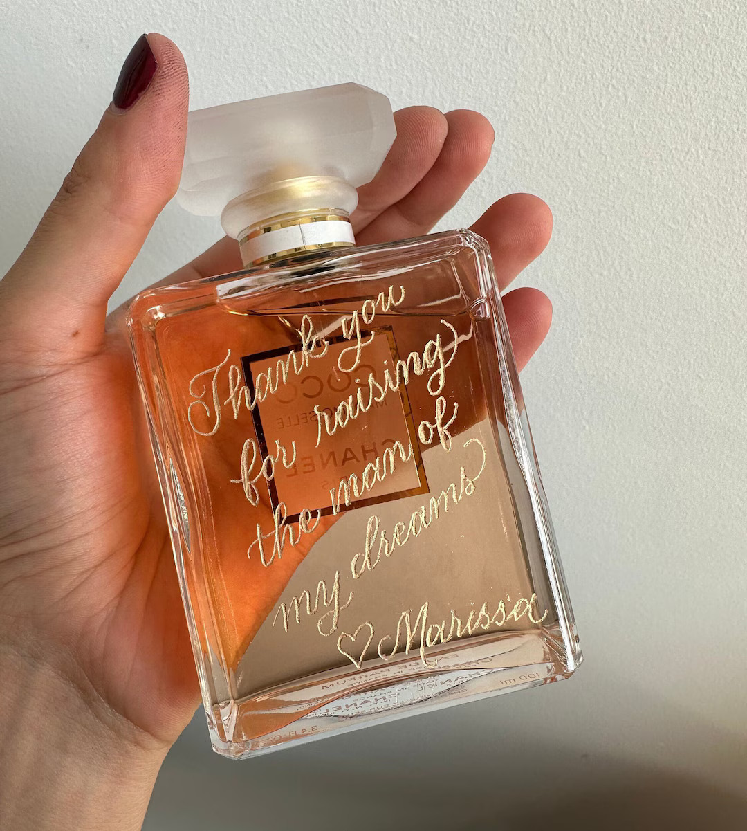 Perfume Bottle Calligraphy Engraving Engraved Fragrance Wedding Day of Gift to Mom Bridal Party G... | Etsy (US)