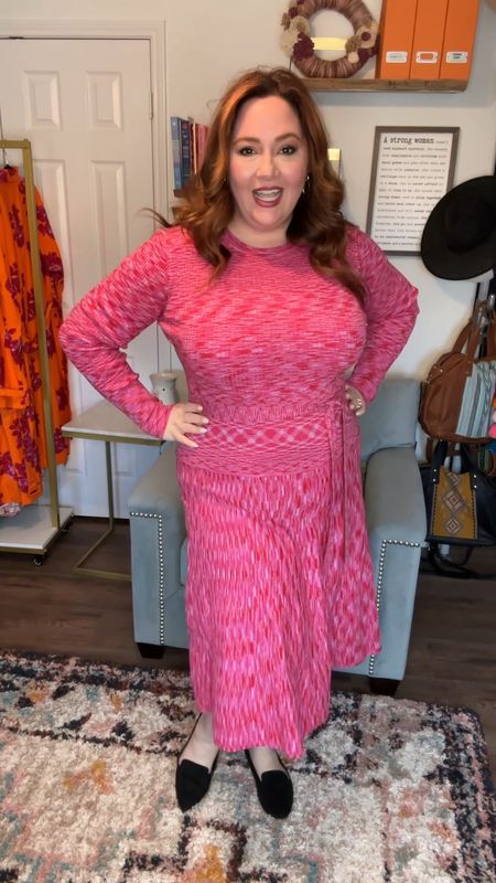 Hello gorgeous color!  This great dress goes from office to date night to your suitcase–seriously, this is a great travel dress, no wrinkles! I’m wearing the XXL

#LTKunder50 #LTKFind #LTKcurves