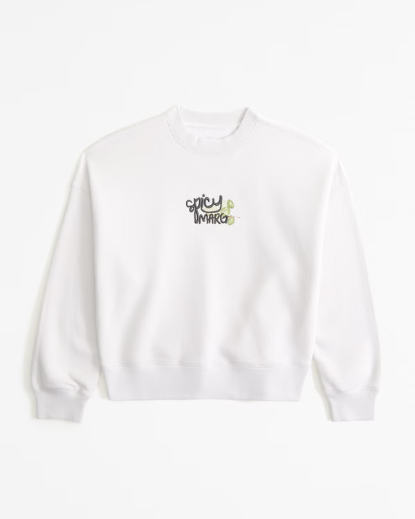 Women's Embroidered Graphic Classic Sunday Crew | Women's Tops | Abercrombie.com | Abercrombie & Fitch (US)