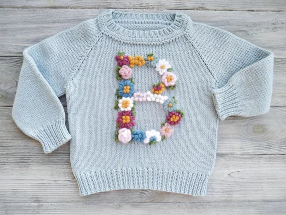 Custom personalized spring summer knitted sweater with | Etsy | Etsy (US)