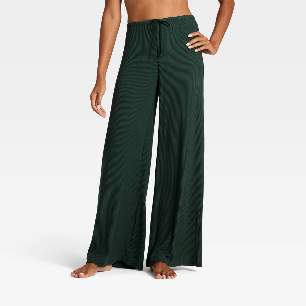 Women's Cozy Ribbed Wide Leg Pants - Auden™ | Target