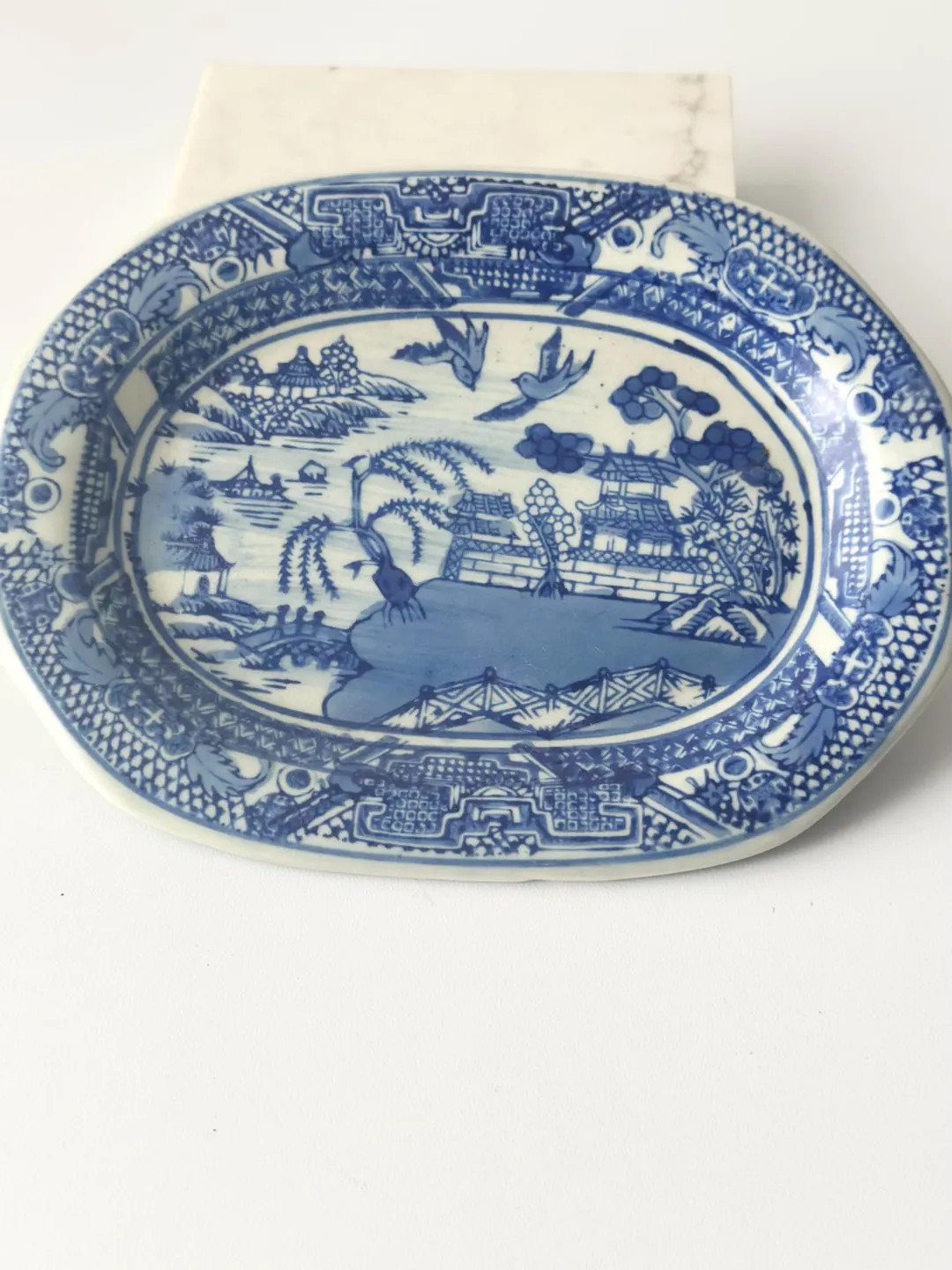 Blue Willow Oval Ironstone PlateVictoria Ware | Etsy (US)
