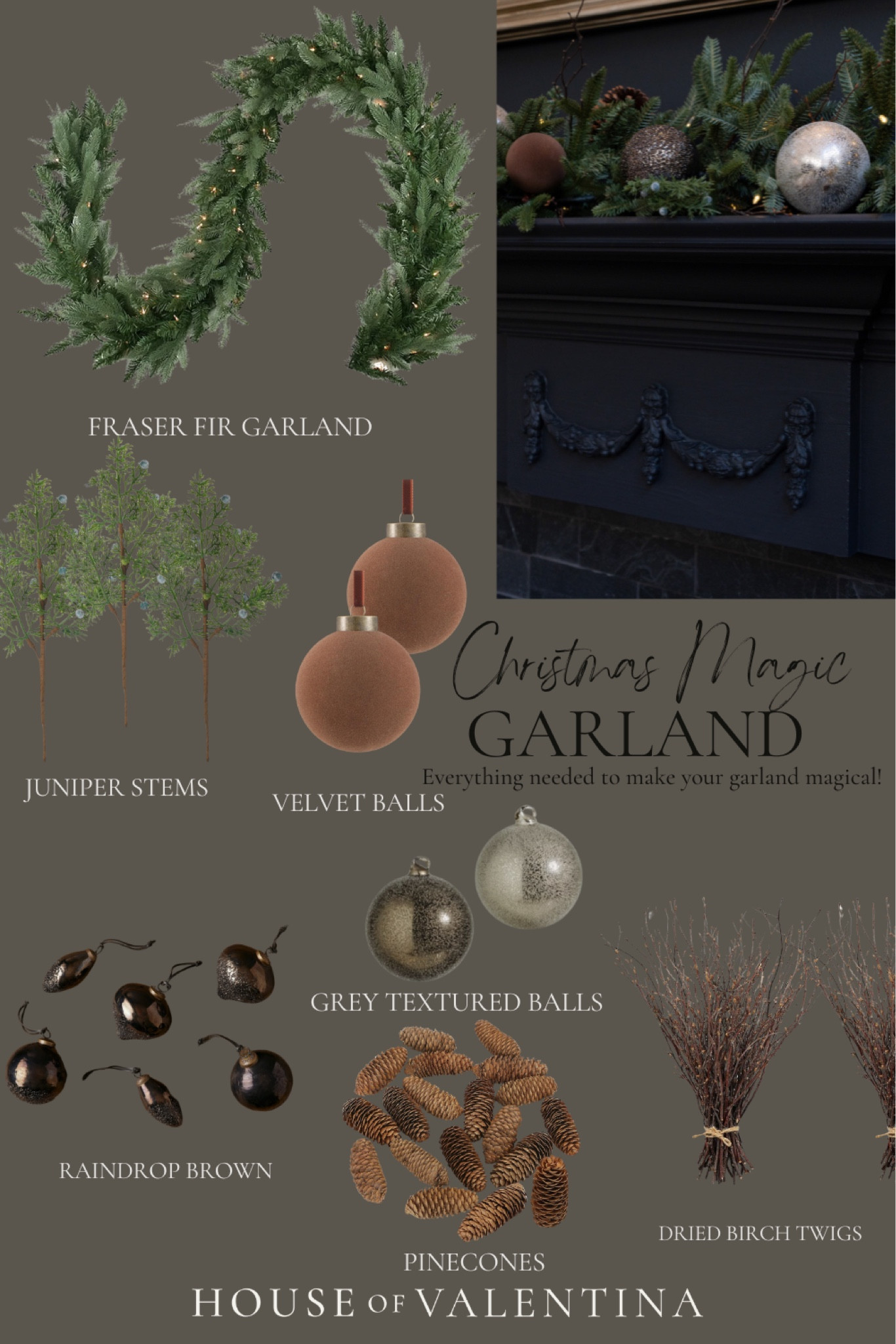 Everything needed to make your Christmas garland magical!

#LTKSeasonal #LTKStyleTip #LTKHoliday