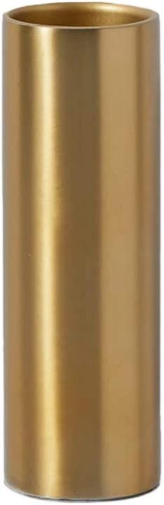 Serene Spaces Living Matte Gold Floral Cylinder Vase, Stylish Flower Vases for Centerpieces at We... | Amazon (US)