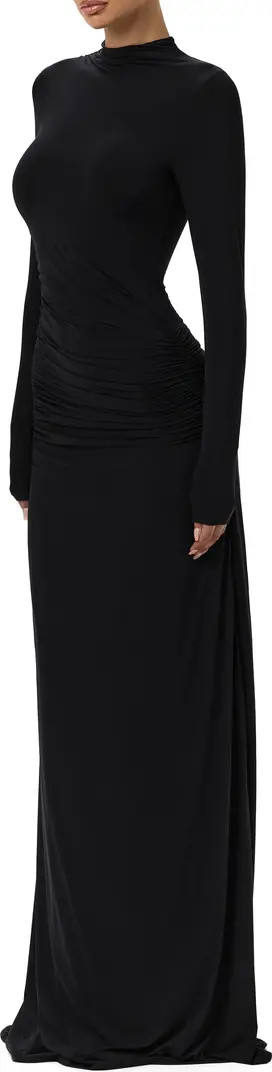 Funnel Neck Long Sleeve Dress | Nordstrom