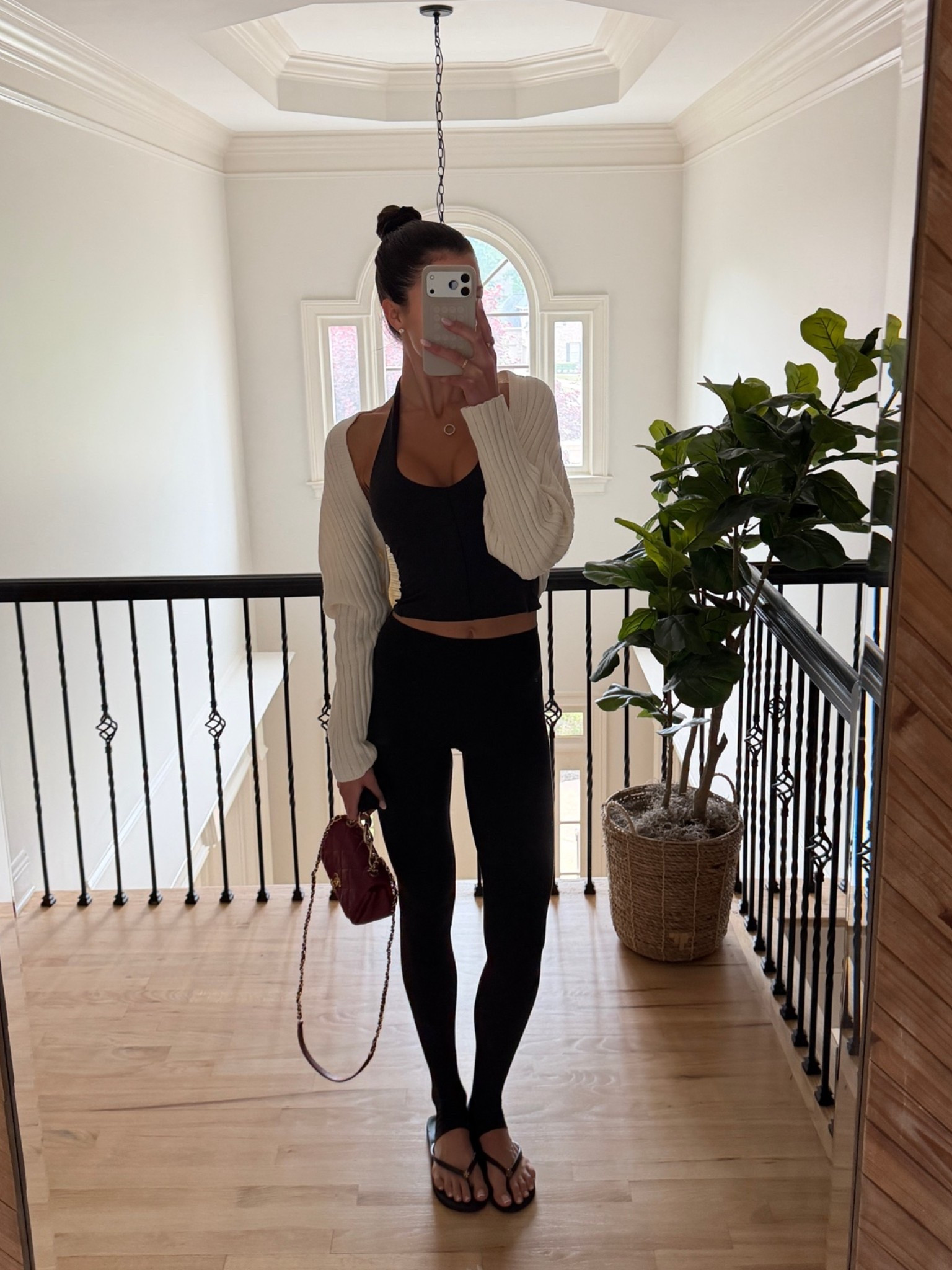 Workout outfit of the day. Headed to [solidcore]. 🖤 wearing a size 6 in the top and a size 4. My shrug is old but I’m linking similar ones!

#LTKootd #LTKActive #LTKdayinmylife