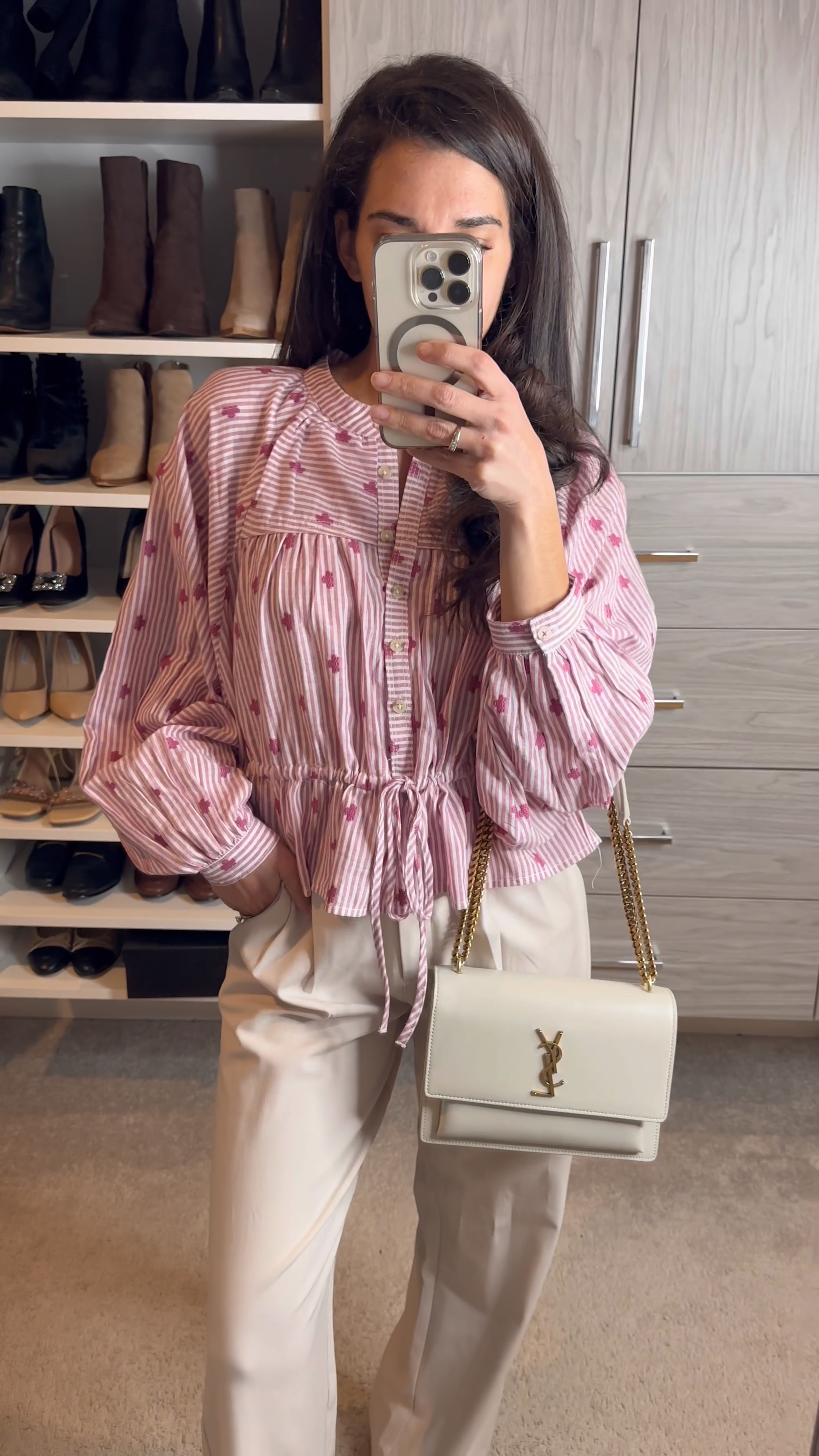 spring work outfit 

spring top for work 

size down - wearing an xs 

#LTKPetite #LTKWorkwear