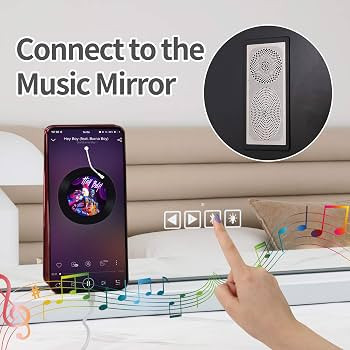 Fenair Vanity Mirror with Lights and Speaker Hollywood Speaker Support Answer Call, Touch Screen,... | Amazon (US)