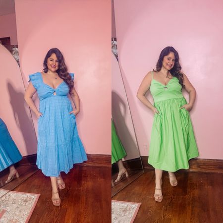 Cute spring dress from target! Wearing an L.

Love that these maxi dresses have a cute cutout and pockets! 

Midsize
Curvy
Size Large
Green dress
Blue dress
 Cutout dress
Target dress
Midi dress
Easter dress
Spring dress
Vacation dresss

#LTKfindsunder50 #LTKSeasonal #LTKmidsize
