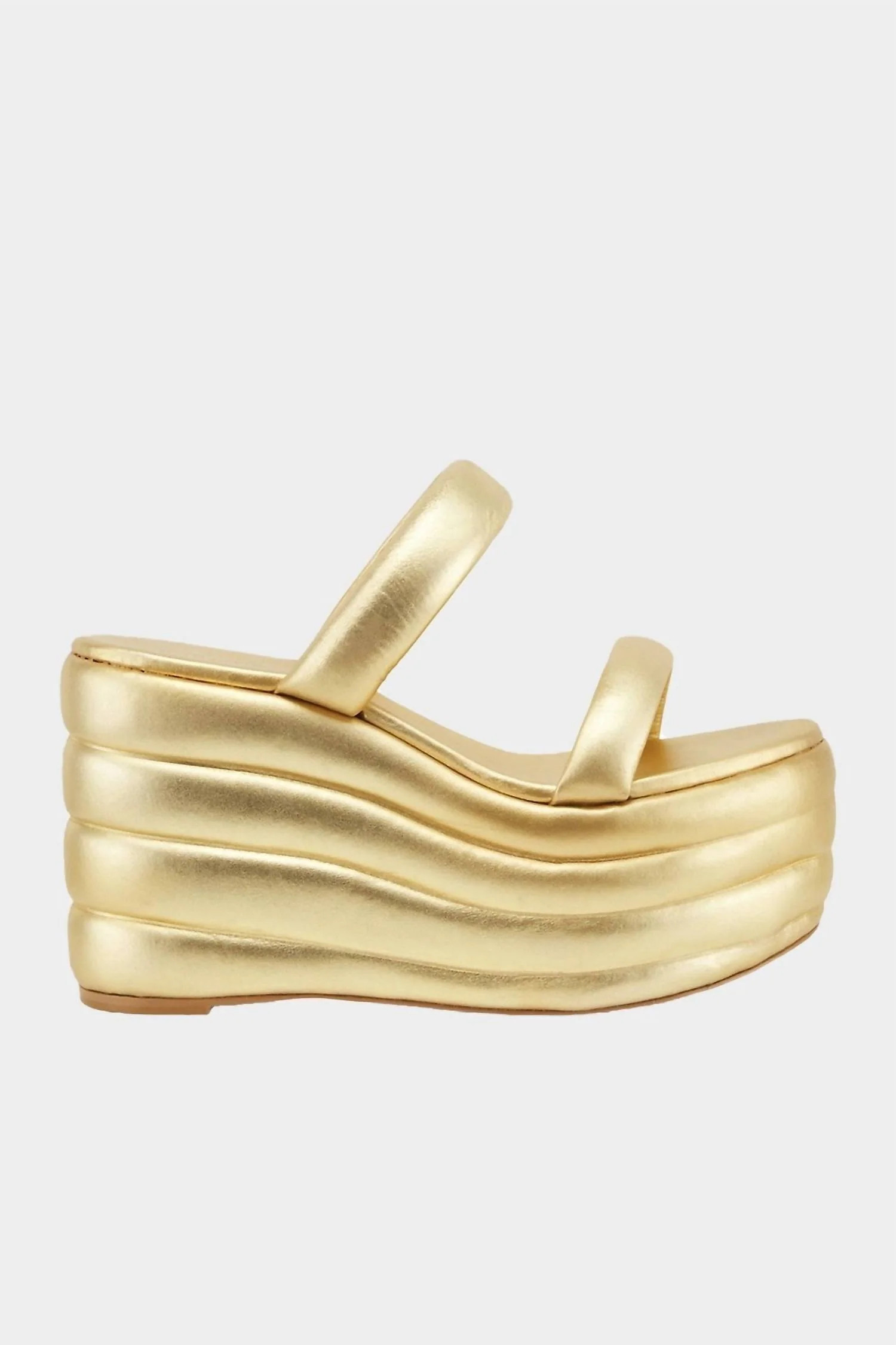 Women's Enid Platform In Gold | Shop Simon