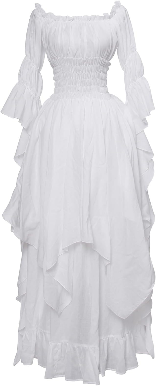 NSPSTT Victorian Dress Renaissance Costume Women Gothic Witch Dress Medieval Wedding Dress | Amazon (US)