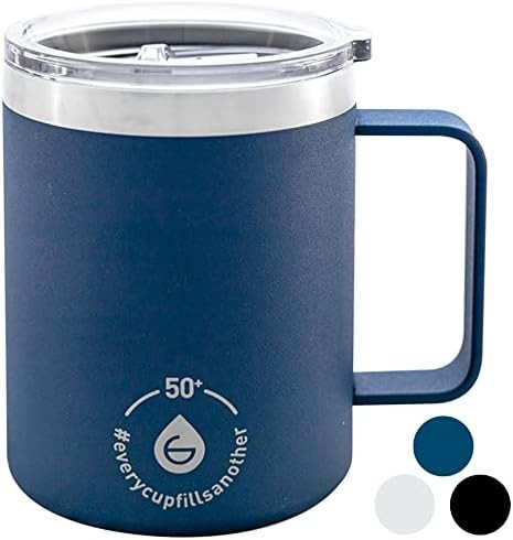 GROSCHE Everest 14 oz Vacuum Insulated Stainless Steel Coffee Mug with lid and Handle. Insulated ... | Amazon (CA)