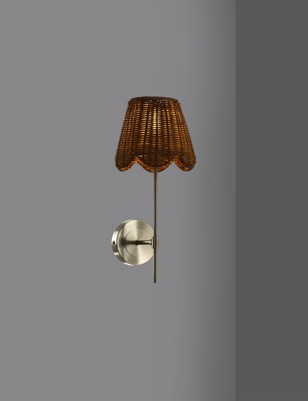 Wicker Scalloped Wall Light | Marks & Spencer (UK)