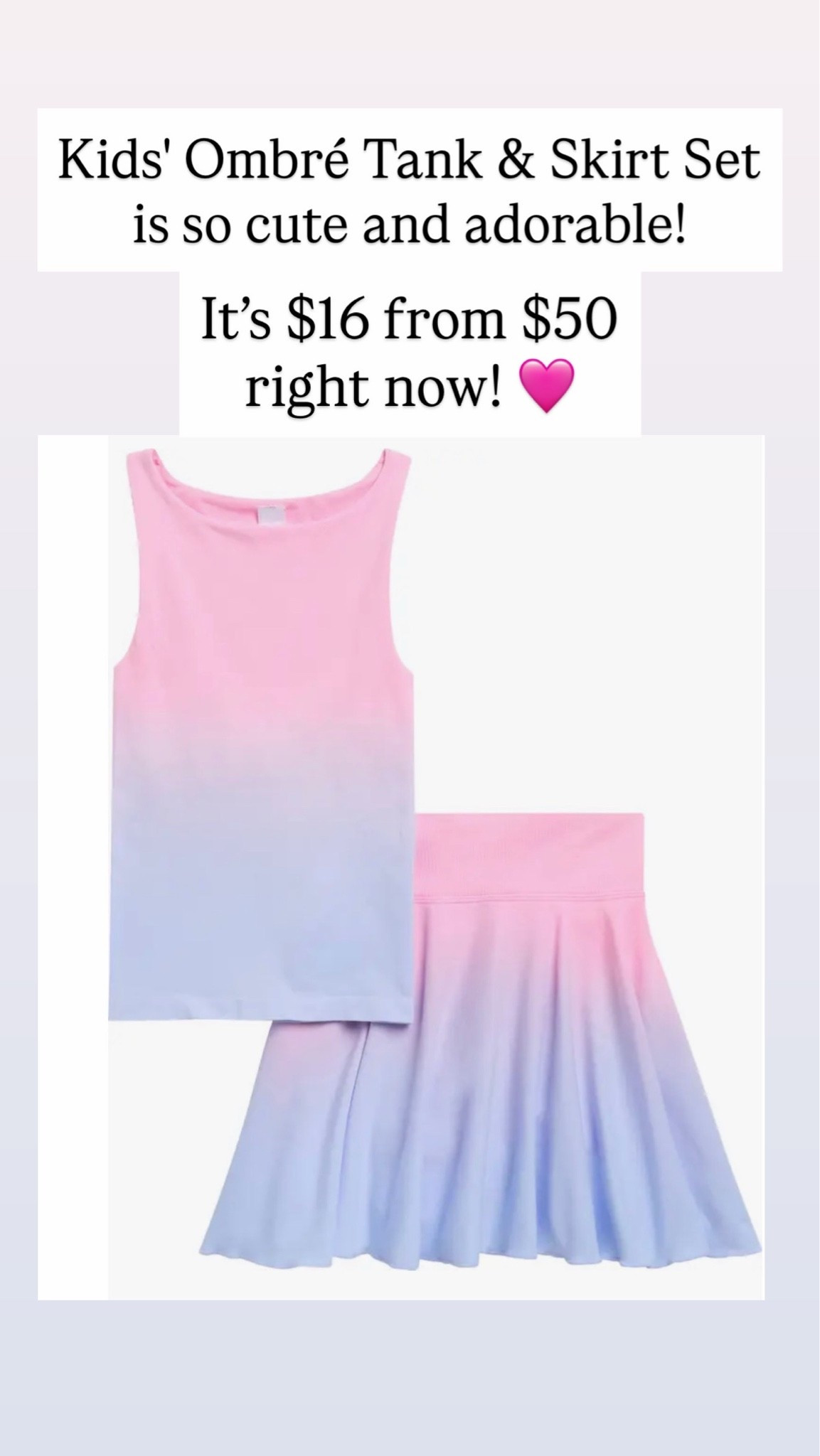 Kids Ombré and Skirt Set is on sale 🩷

#LTKKids #LTKSaleAlert
