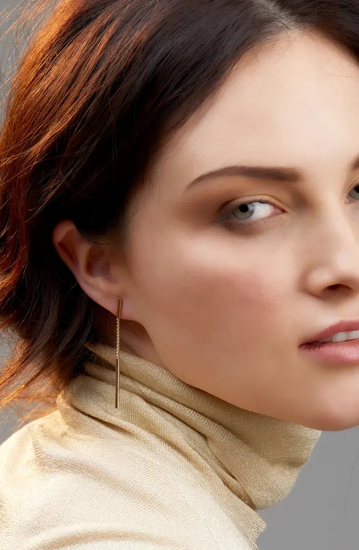 14K Popcorn Chain Drop Earrings | Nordstrom