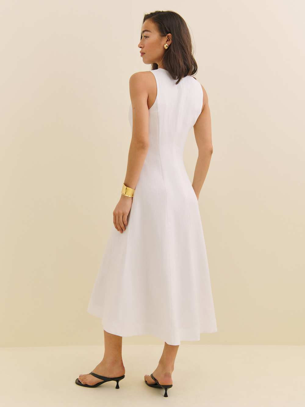 Davin Linen Dress | Reformation (Global)
