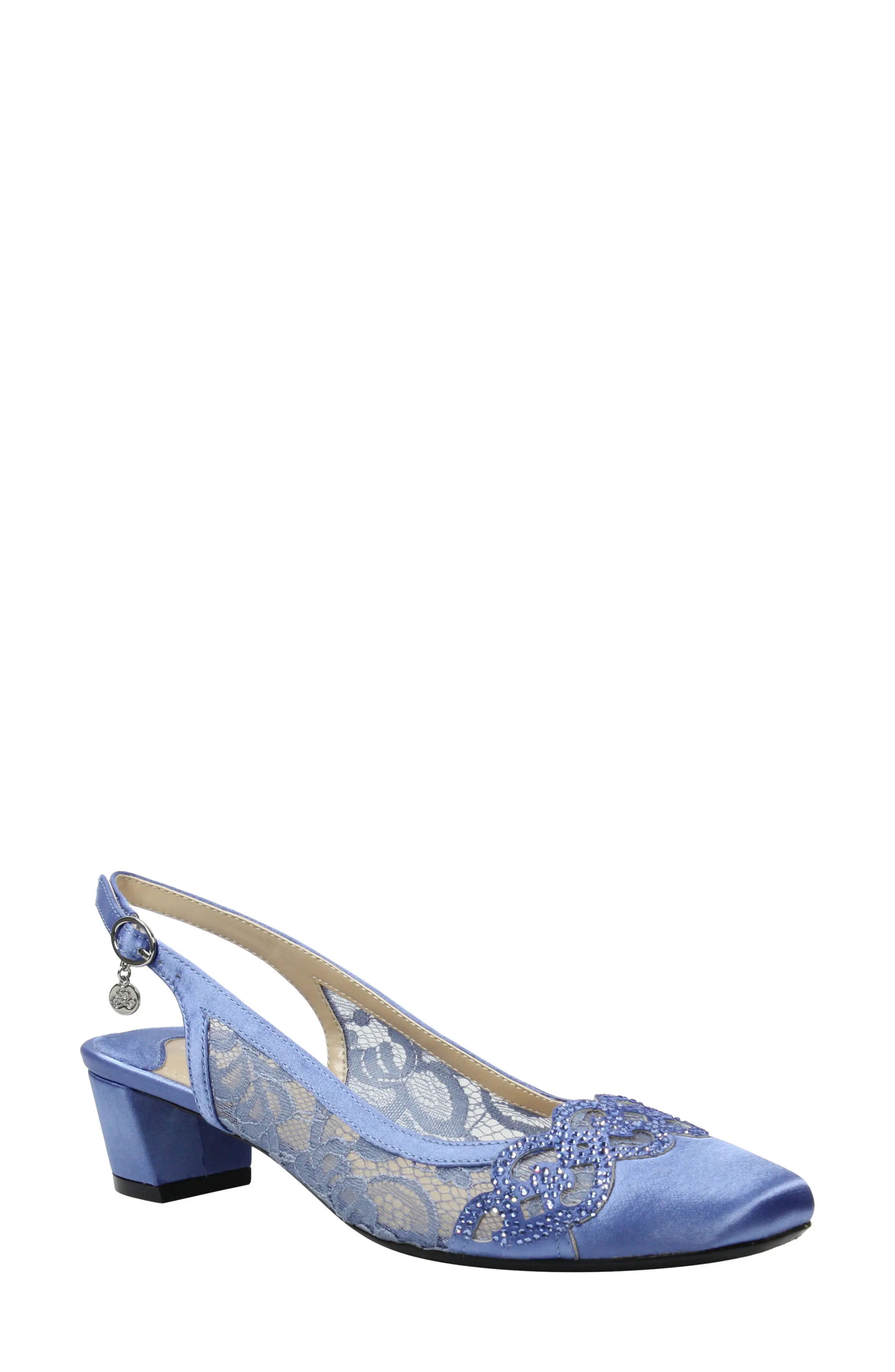 Faleece Crystal Embellished Slingback Pump | Nordstrom