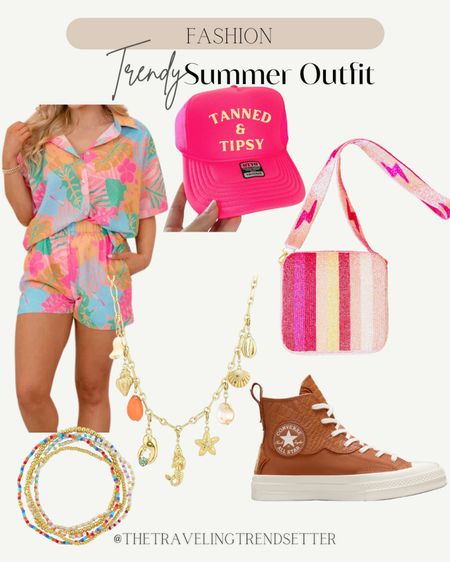Trendy summer vacation outfit resort wear and converse sneakers 

#LTKSeasonal #LTKFindsUnder100 #LTKTravel