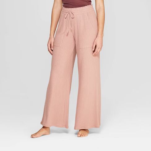 Women's Wide Rib Wide Leg Lounge Pants - Stars Above™ | Target