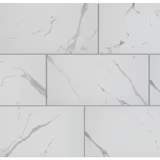 Carrara Matte Rectified 12 in. x 24 in. Porcelain Floor and Wall Tile (13.3 sq. ft. /case) CHDEAJ... | The Home Depot