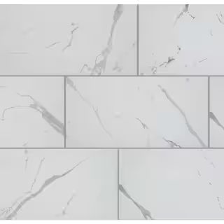 Carrara Matte Rectified 12 in. x 24 in. Porcelain Floor and Wall Tile (13.3 sq. ft. /case) CHDEAJ... | The Home Depot