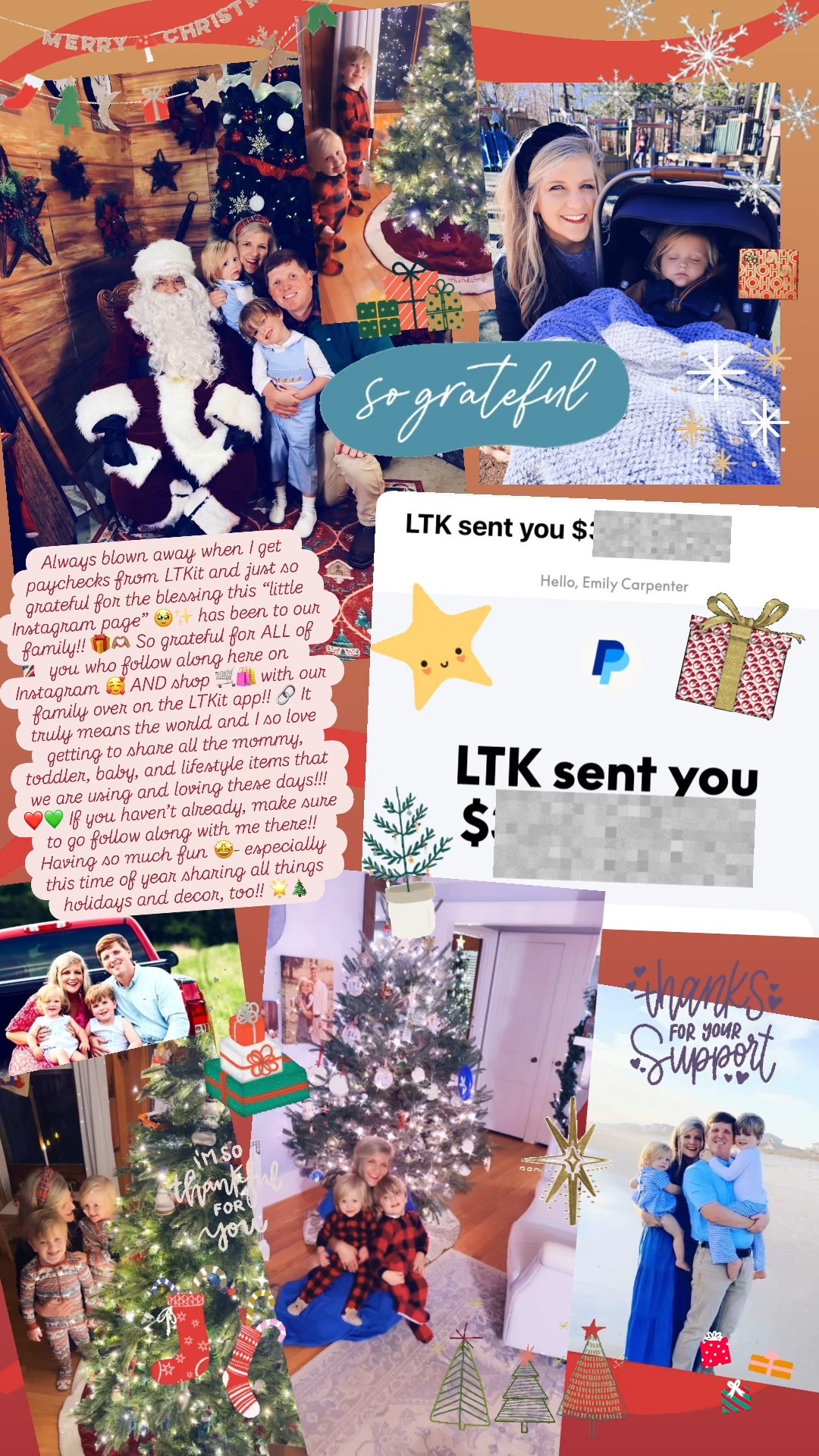 Always blown away when I get paychecks from LTKit and just so grateful for the blessing this “little Instagram page” 🥹✨ has been to our family!! 🎁🫶🏽 So grateful for ALL of you who follow along here on Instagram 🥰 AND shop 🛒🛍️ with our family over on the LTKit app!! 🔗 It truly means the world and I so love getting to share all the mommy, toddler, baby, and lifestyle items that we are using and loving these days!!! ❤️💚 If you haven’t already, make sure to go follow along with me there!! Having so much fun 🤩- especially this time of year sharing all things holidays and decor, too!! 🌟🎄

#LTKHoliday #LTKGiftGuide #LTKmomlife