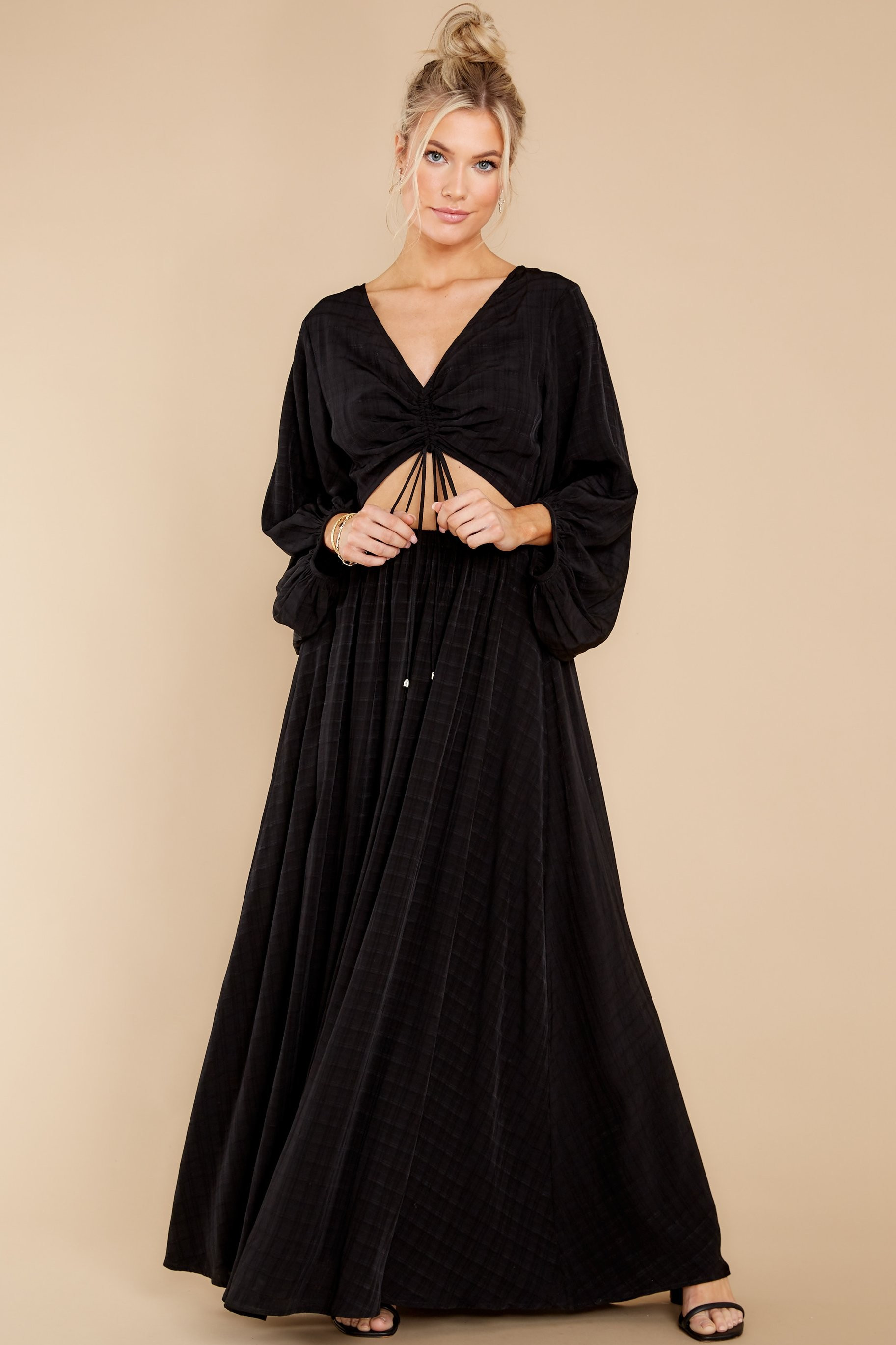 Going For This Black Maxi Dress | Red Dress 