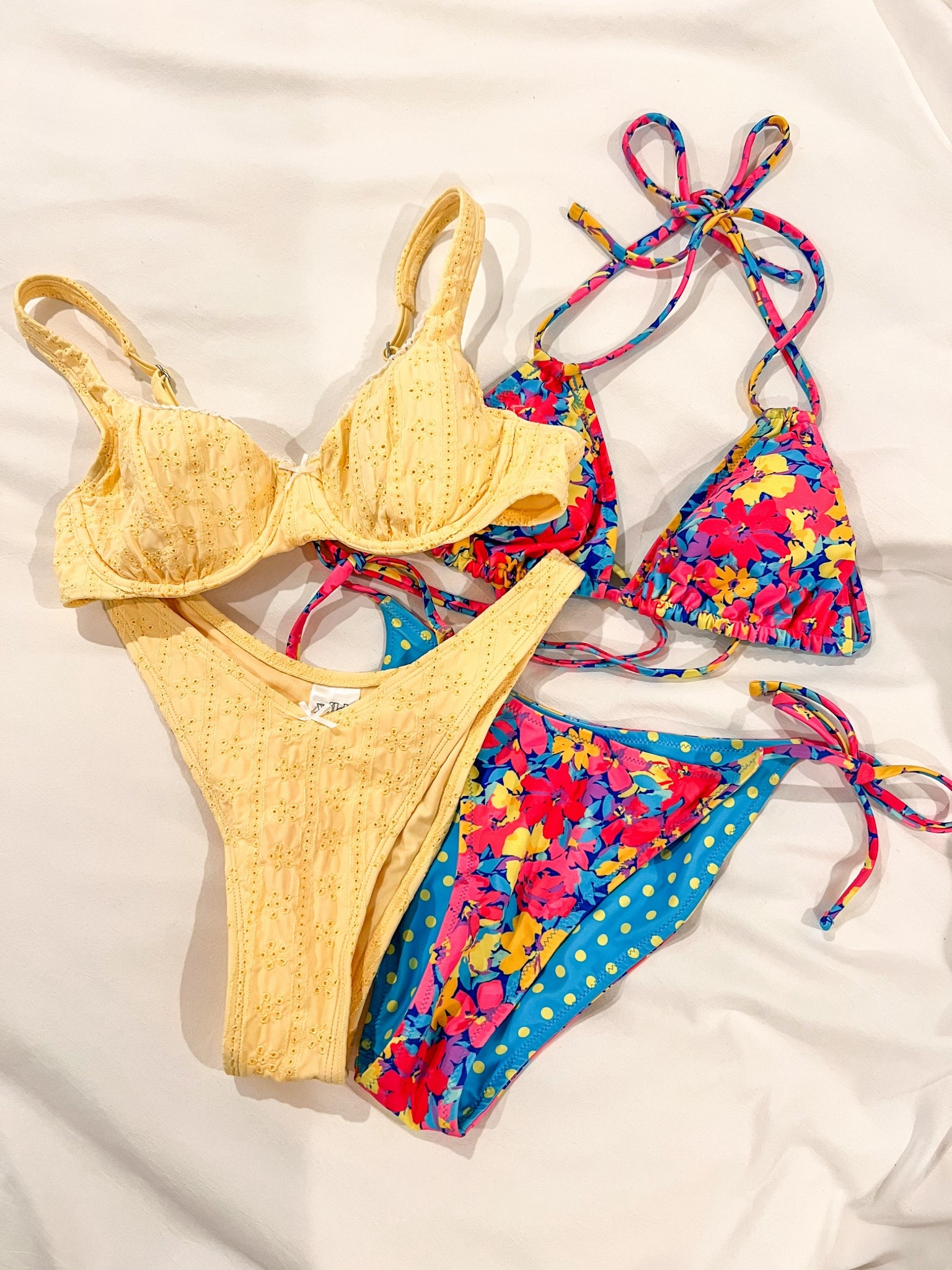 30% target swim! Obsessed with these 2 bikinis for the summer! The floral one is reversible! 

small in top and bottoms!

Summer | swim | sale 

#LTKTravel #LTKSummerEdit #LTKSaleAlert
