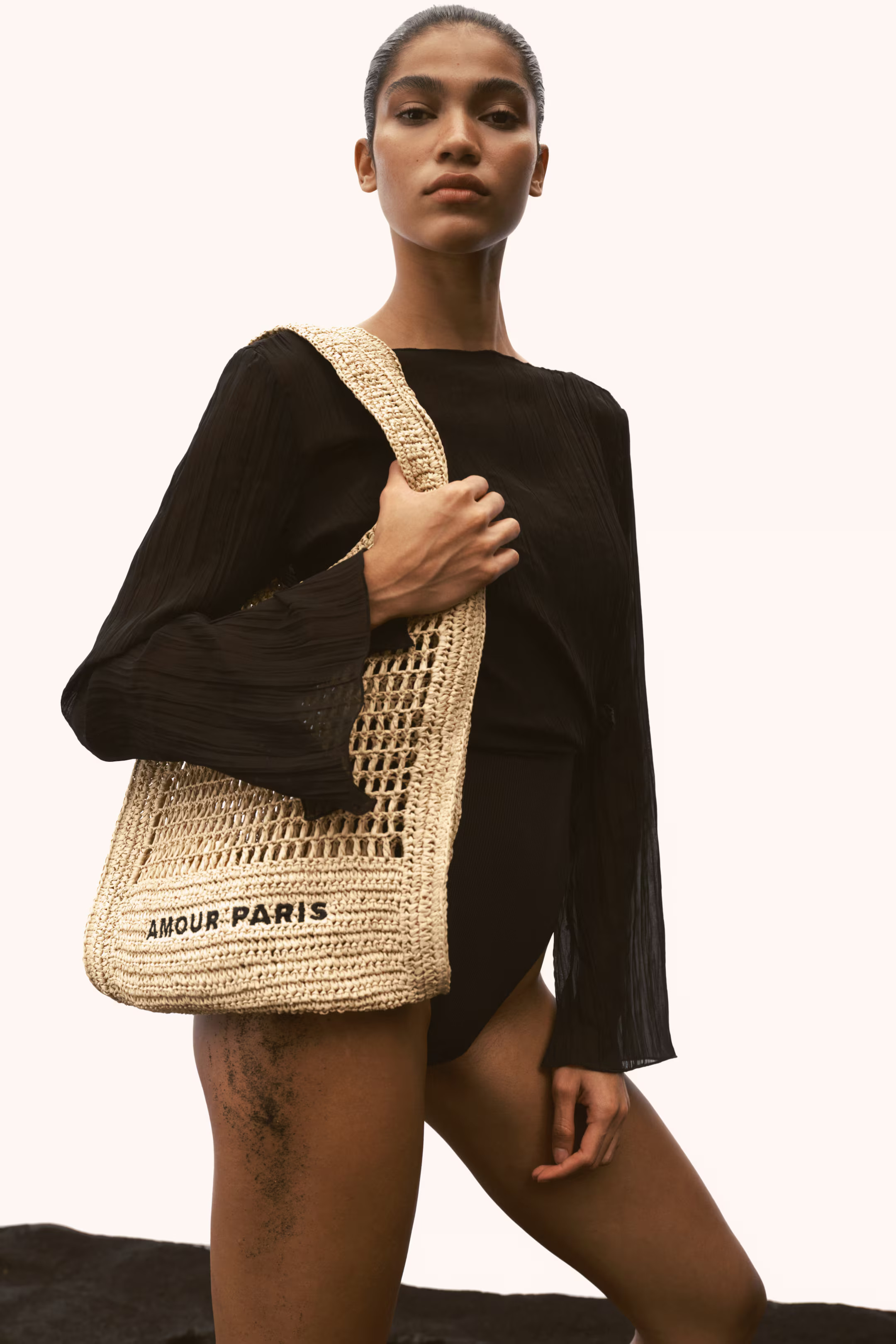 Straw Tote Bag - Beige - Ladies | H&M US | H&M (US + CA)
