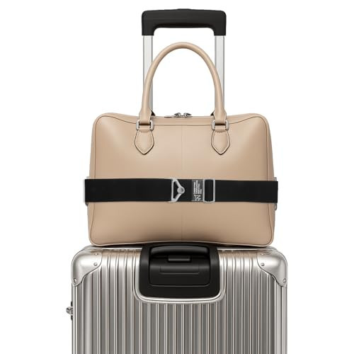 2-in-1 Travel Belt Adjustable Travel Belt Add a Bag Bungees Over Handle Suitcases with Elastic Bungees Hands-Free Accessories for Luggage Straps Airport Carry On Bag Essential Accessories | Amazon (US)