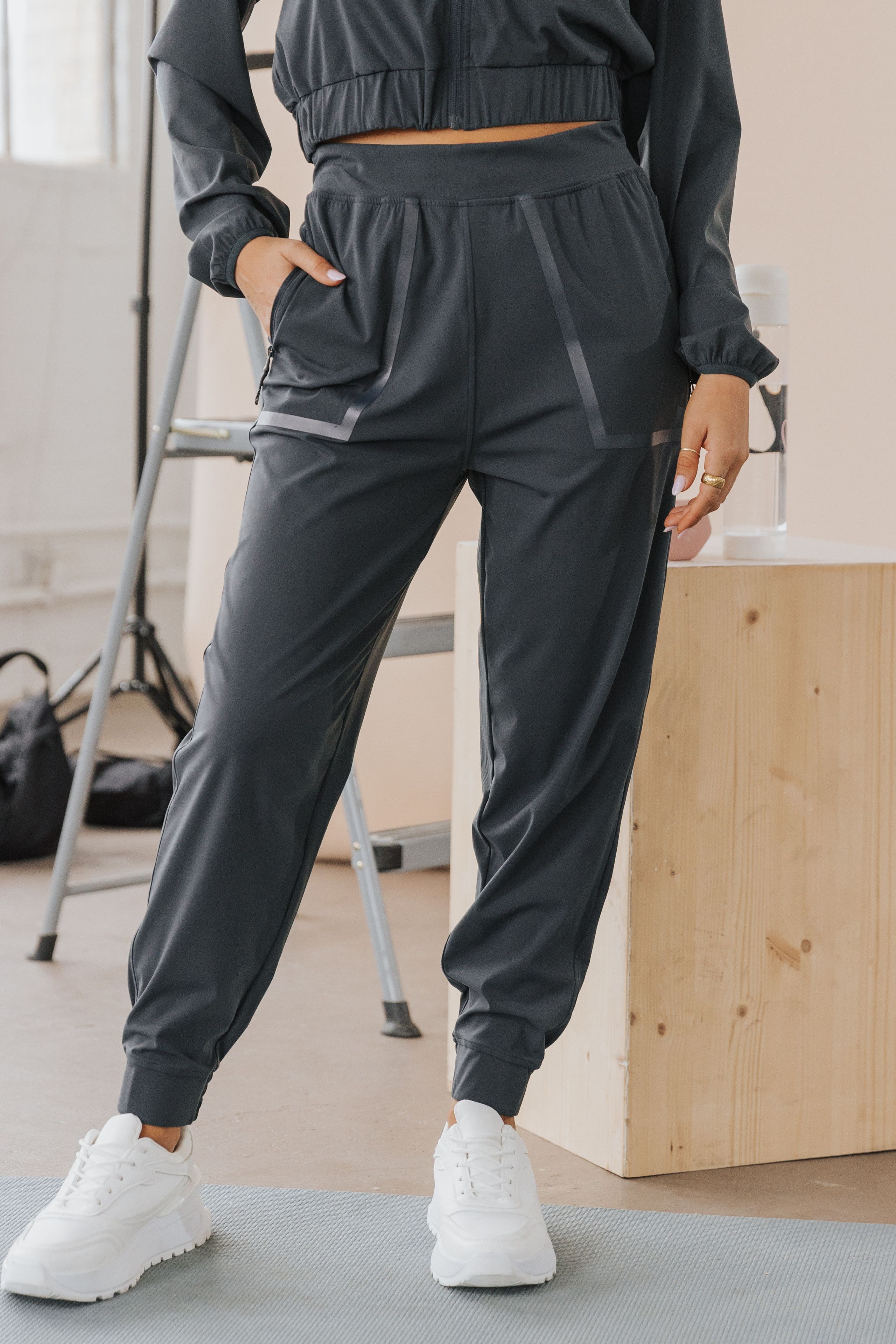The Victory Faded Black Active Joggers | Magnolia Boutique