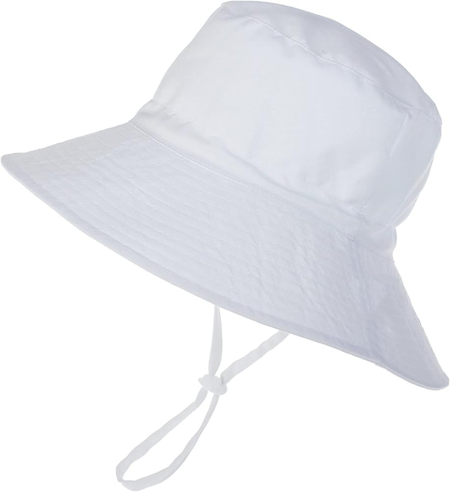 Baby Sun Hat UPF 50+ Sun Protective Toddler Bucket Hat Summer Kids Beach Hats Wide Brim Outdoor P... | Amazon (US)