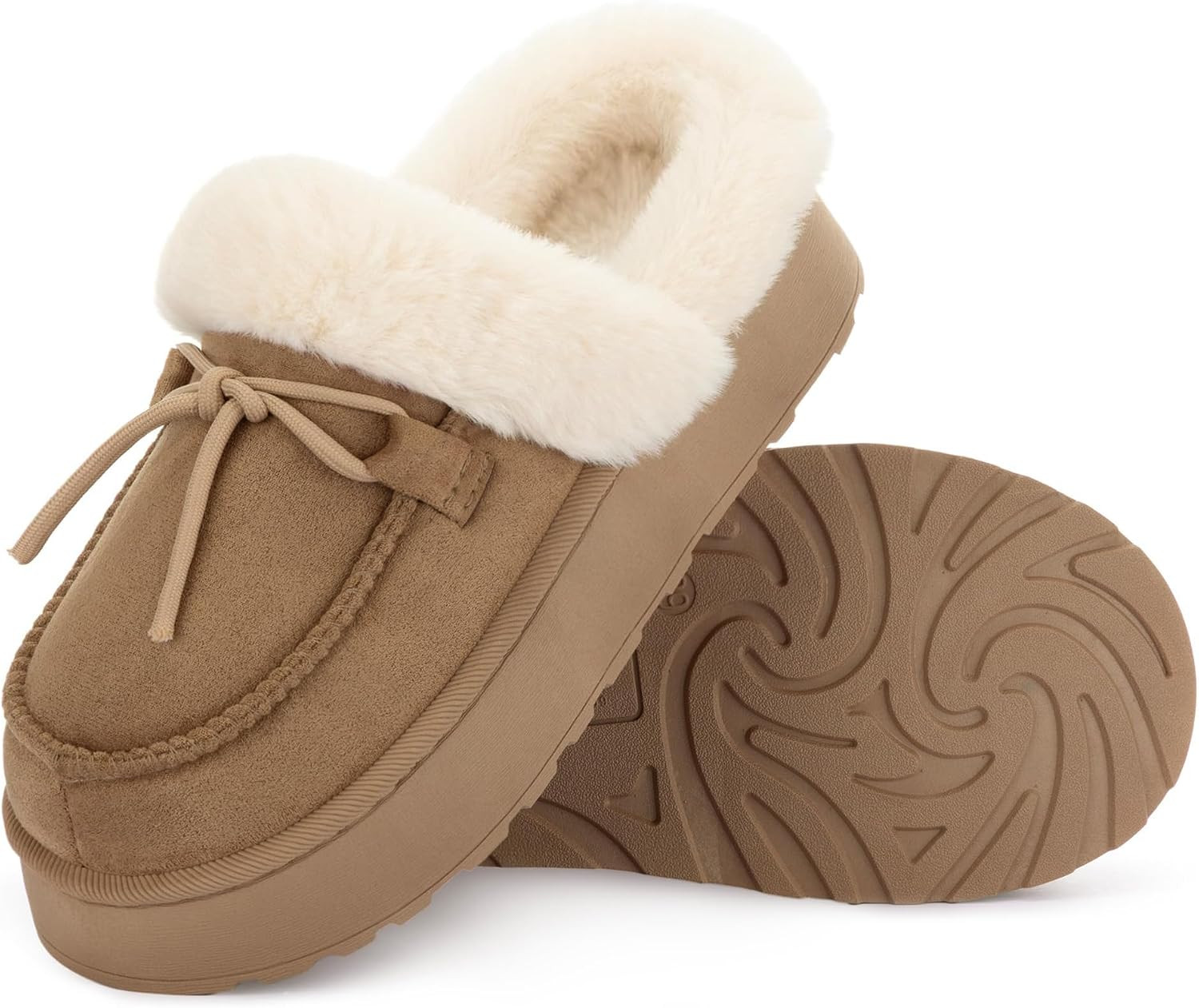 RockDove Women's Microsuede Moc Toe Platform Memory Foam Slipper | Amazon (US)