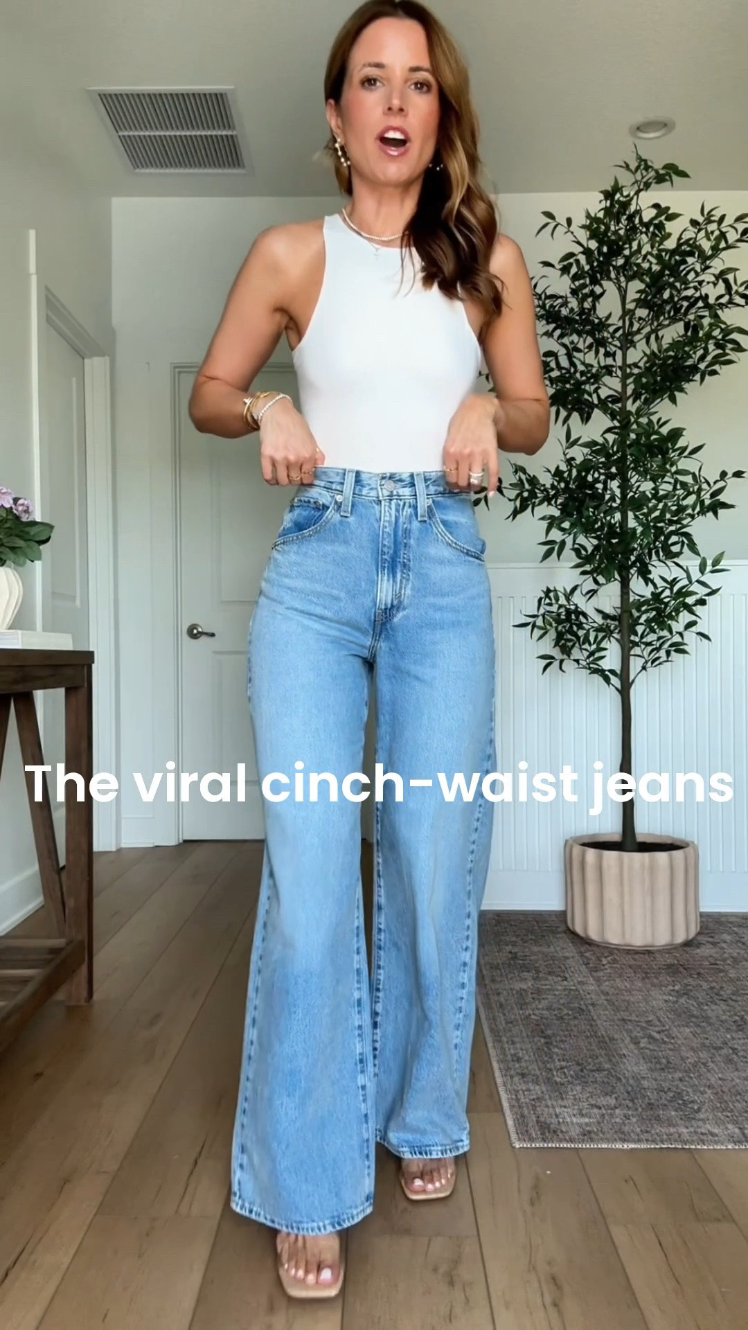 Amazon Levi waist jeans that eliminate the waist gap! Wearing sz 24 in color ‘invested indigo and ‘reign of the rinse’. Perfect for date night + the office + a concert, etc. runs a little long - I need a heel with these and I am 5’3. Date night outfit. Spring outfit. Summer outfit. Concert outfit. Elevated casual. Vacation outfit. Travel outfit.

#LTKootd #LTKgrwm #LTKPetite