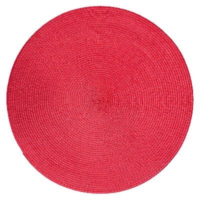 15"x15" Polyround Placemat Red - Room Essentials™ | Target