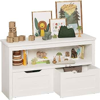 IRONCK Toy Storage Organizer with Drawers, Floor Toy Box with Wheels and Open Shelf, Storage Ches... | Amazon (US)