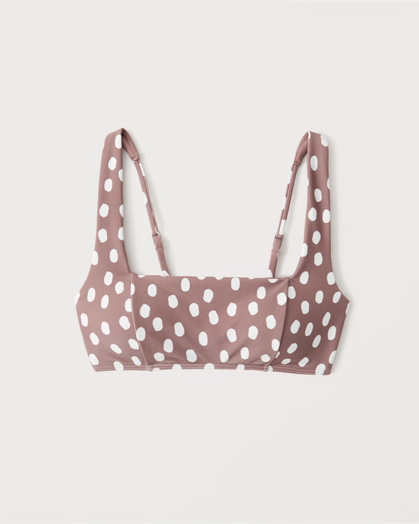 Wide-Strap Squareneck Bikini Top | Abercrombie & Fitch (US)