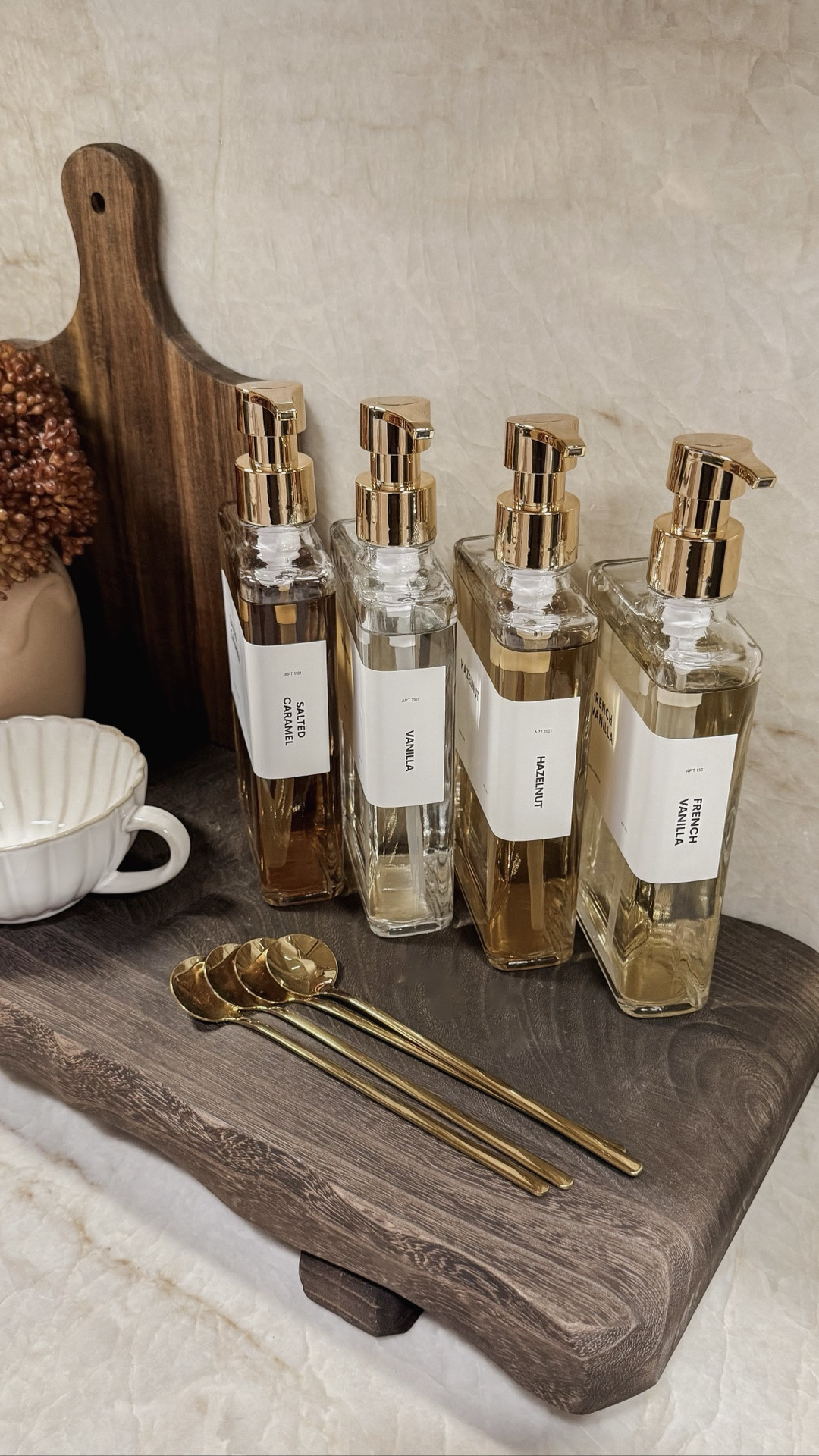 Elevate your morning coffee ☕️ with your own barista bar. These glass syrup dispensers are a chic way to elevate your coffee station.

#LTKSaleAlert #LTKmorningroutine #LTKHome