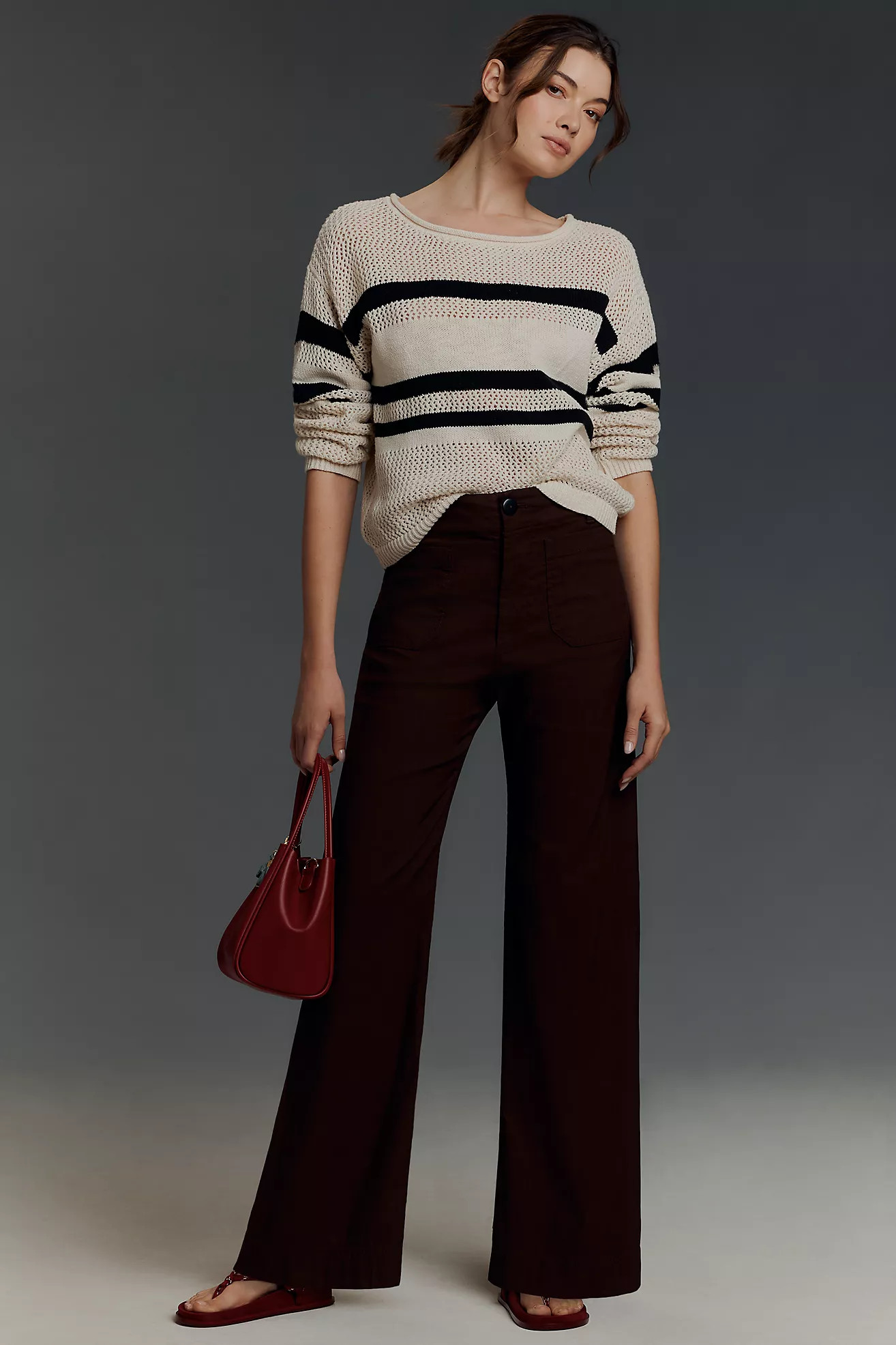 The Colette Full-Length Wide-Leg Pants by Maeve | Anthropologie (US)