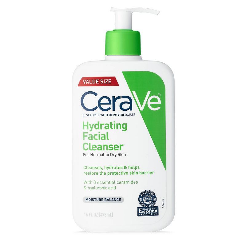 CeraVe Face Wash, Hydrating Facial Cleanser for Normal to Dry Skin with Hyaluronic Acid, Ceramide... | Target