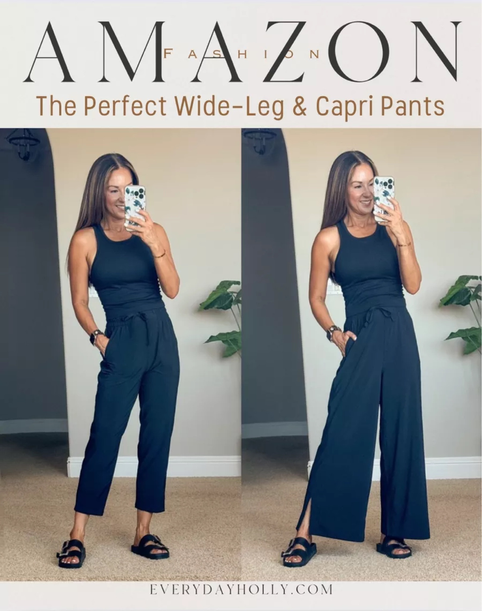 Amazon Wide Leg Pants

New arrivals from Amazon! Ultra, lightweight, slightly stretchy, quick dry, fabric in both wide leg and capris style both XS. This tank is an extremely flattering with built in bra & removable pads. These pants are perfect pants for everything! athleisure, travel, hiking teachers & lounging. Everyday Holly 

#LTKStyleTip #LTKFindsUnder100 #LTKActive