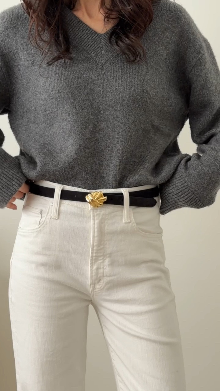 This one accessory will INSTANTLY improve your outfit 👀 

What I love about a good belt is that it….
- defines the waist
- anchors proportions
- intentionally breaks up an outfit
- creates visual interest (and often has an interesting tactile quality!)
- adds structure to an oversized look
- and polish when your outfit is too relaxed

If you’ve ever asked me for a belt rec, chances are I’ve told you just *how much* I love the ones I’ve bought from Andersons via @netaporter - the quality is exceptional and have held up so well since my first purchase back in early 2021. Naturally, wanted to add to my growing collection and these two new styles are just p-e-r-f-e-c-t! 
