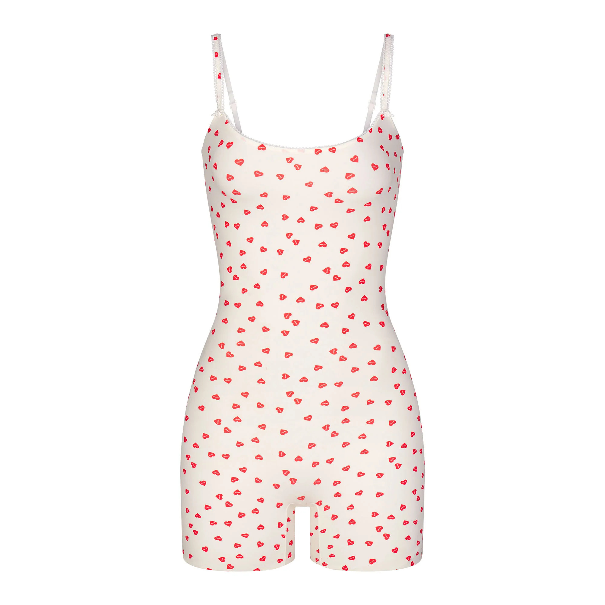 FITS EVERYBODY PICOT ONESIE | RUBY HEART PRINT | SKIMS (US)