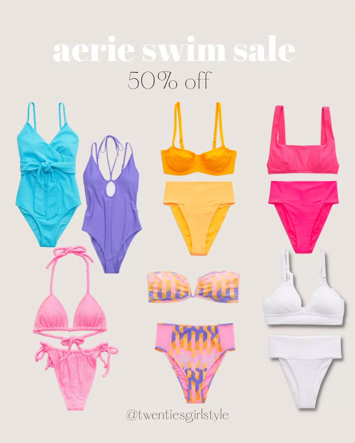 Aerie Shine Pique Wrap One Piece … curated on LTK