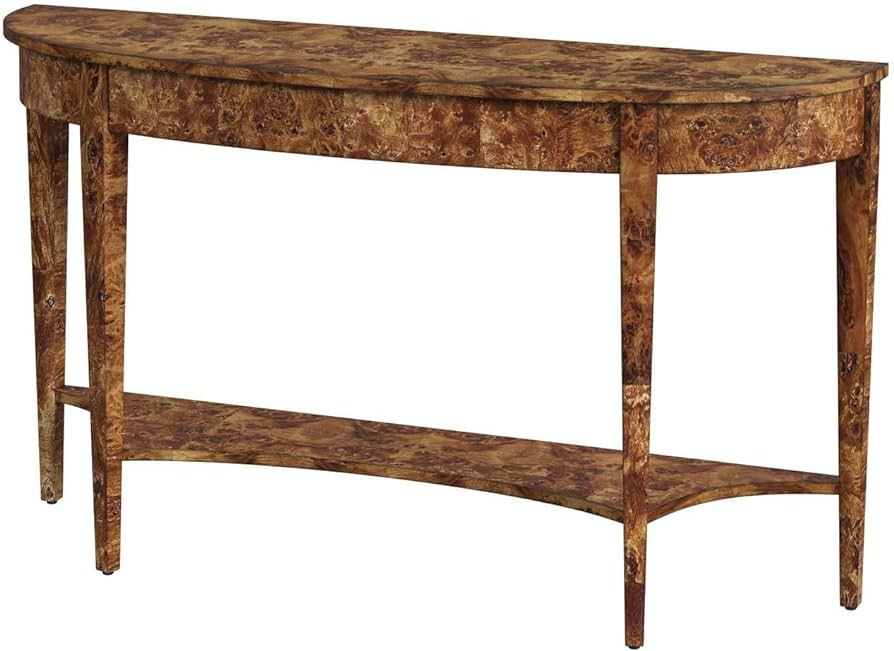 Butler Specialty Company Astor Burl Wood Demilune Console Table - Brown | Amazon (US)