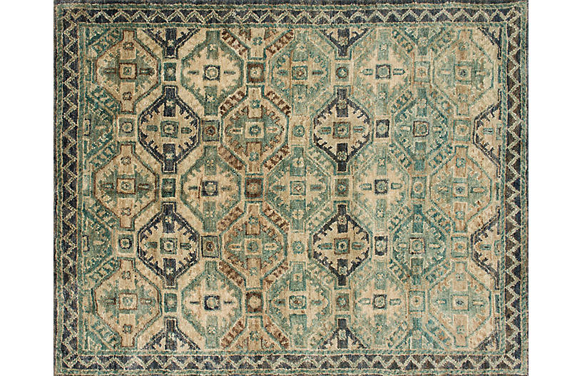 Cascade Rug, Aqua/Ingo | One Kings Lane
