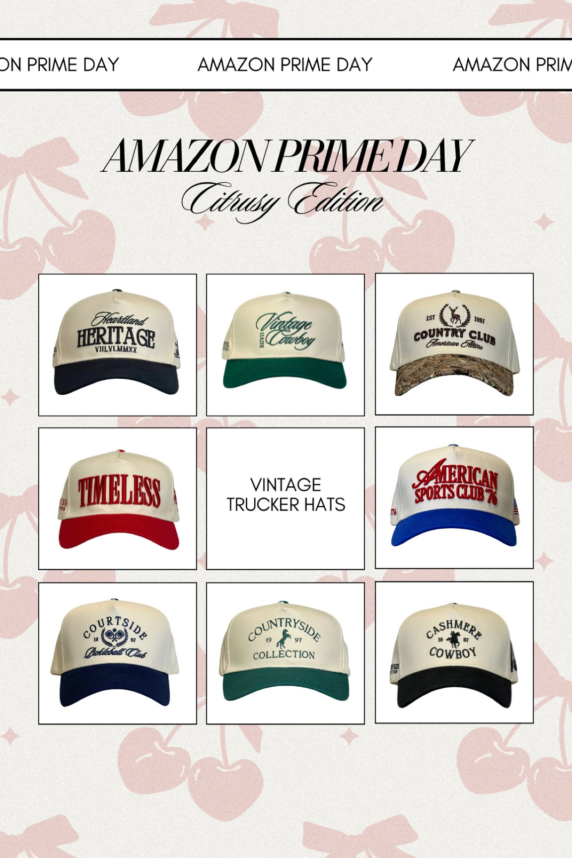 Amazon Prime Day x Citrusy Boutique🎉 | vintage trucker hat editionn

#LTKSaleAlert #LTKStyleTip #LTKFindsUnder50